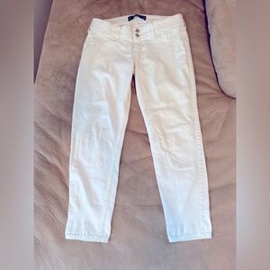 Hollister Women's White Straight Leg Jeans